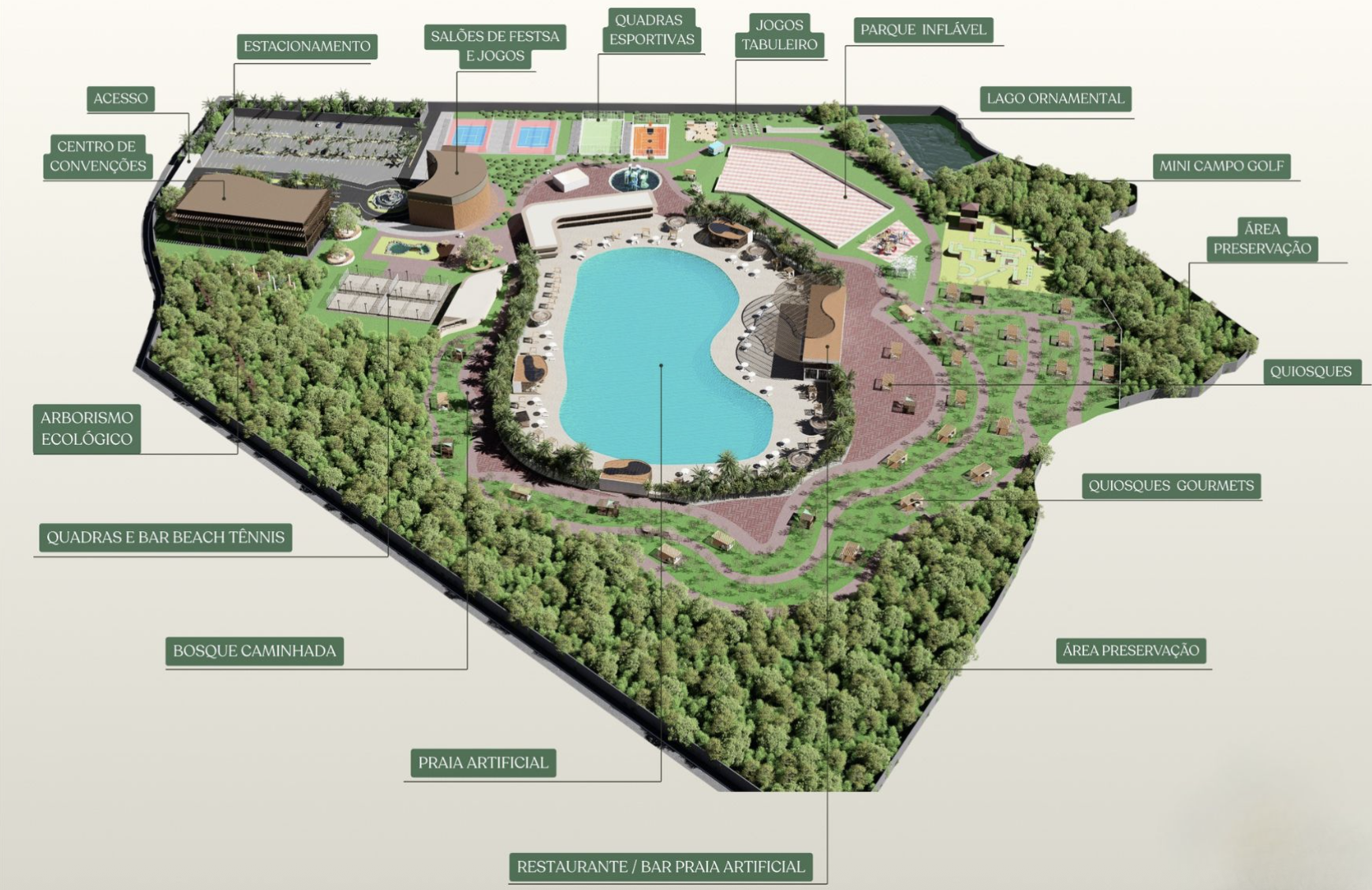 Vista aérea do Solar Real